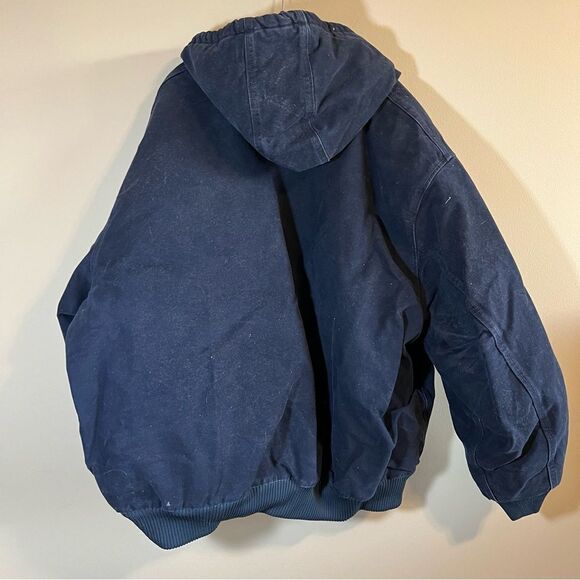 Carhartt Men’s Blue Canvas Duck J 130 MDT Jacket 4XL - Picture 4 of 7